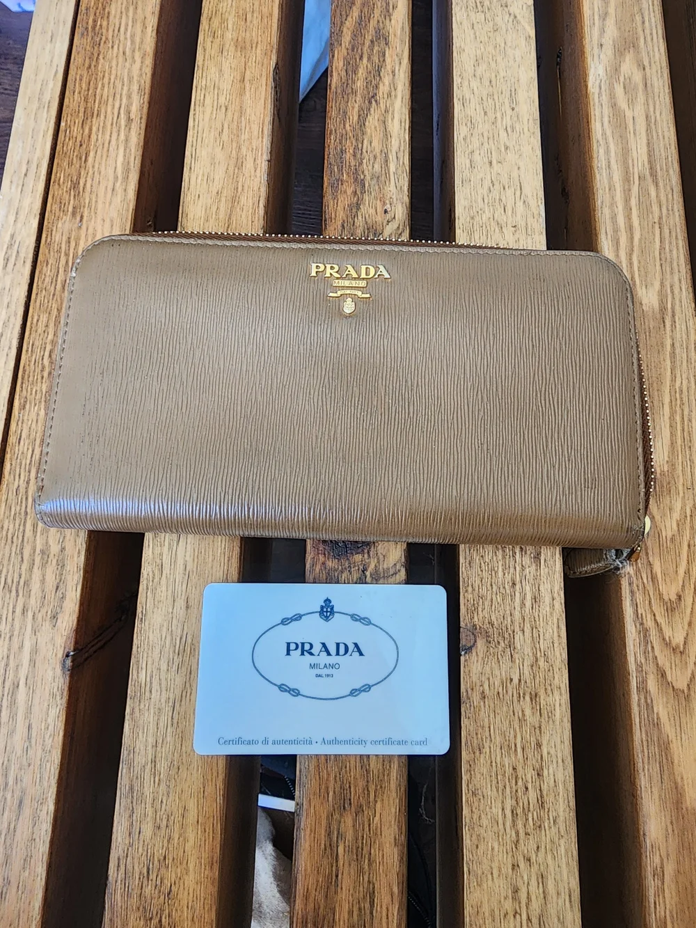 PRADA Saffiano Zip Wallet